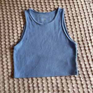 Blue American Eagle crop top